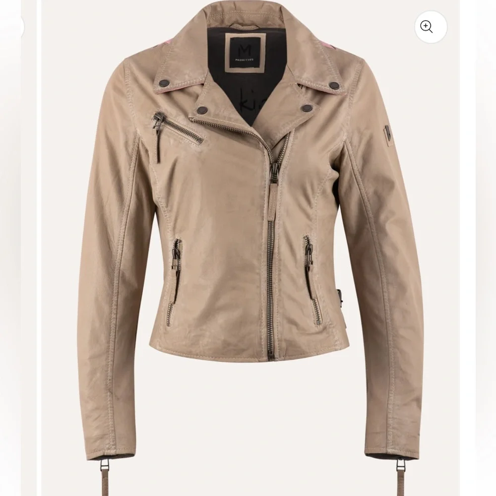 MAURITUS CHRISTY STAR LEATHER JACKET S - Picture 3 of 3